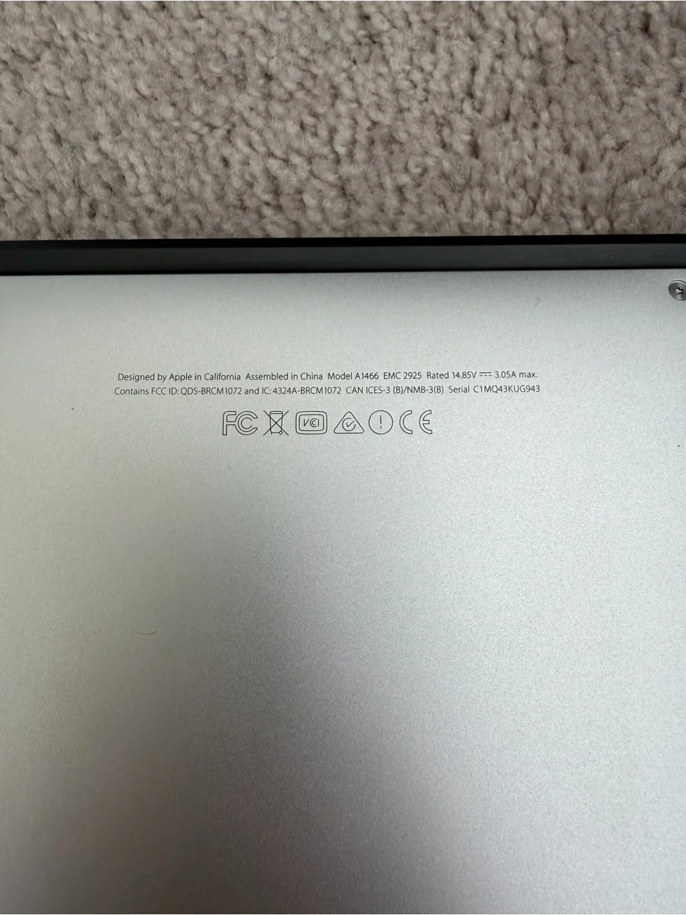 Apple MacBook Air A1466 13.3